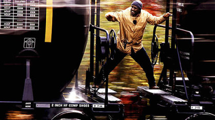 Denzel Washington takes on a runaway freight train in "Unstoppable."