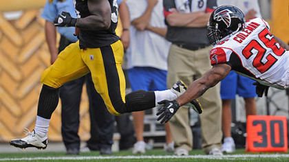 Steelers running back Rashard Mendenhall has accounted for the team's only offensive touchdown this season.