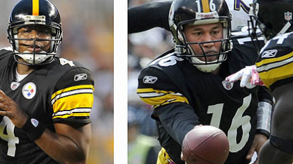 Byron Leftwich: No. 2 of the future. Charlie Batch: No. 2 of the present.