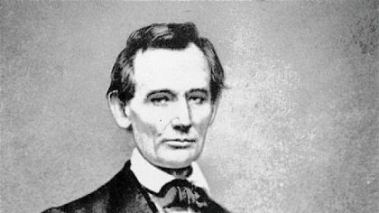 Mathew Brady's portrait of President Lincoln, Feb. 27, 1860.