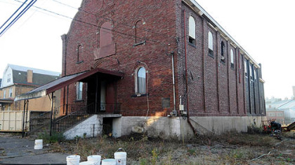 The Madonna Del Castello Church on Duquesne Avenue, Swissvale, is being renovated and converted into condo units by the Mon Valley Initiative.