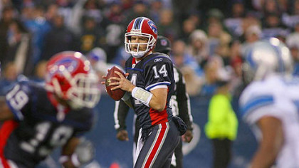 Bills quarterback Ryan Fitzpatrick has thrown for 1,961 yards this season.