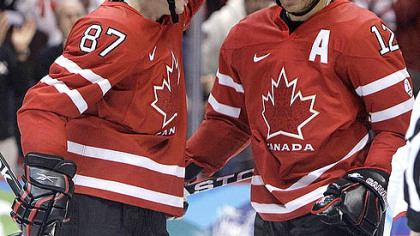 Penguins captain Sidney Crosby and Flames captain Jarome Iginla each helped Canada win the gold medal in this year's Olympics at Vancouver.