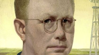 Grant Wood "Self-Portrait," 1932-41, at the Figge Art Museum in Davenport, Iowa.