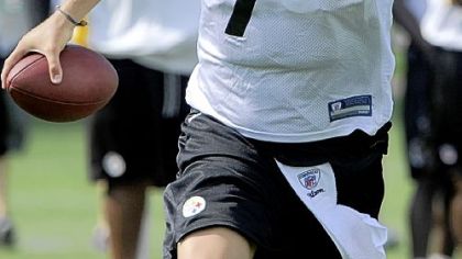 Ben Roethlisberger during drills.