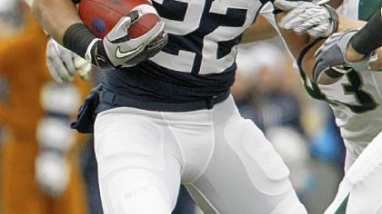 Penn State running back Evan Royster needs 84 more yards to become the first three-time 1,000-yard rusher in school history.