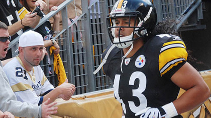 Steelers safety Troy Polamalu has two interceptions this season.