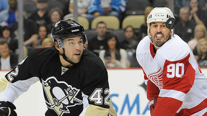 Penguins forward Eric Tangradi recorded two assists in the preseason.