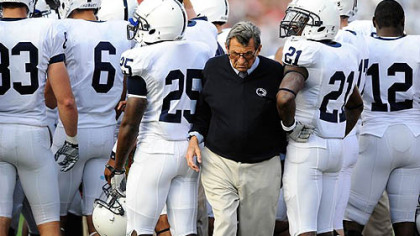 Penn State head coach Joe Paterno.