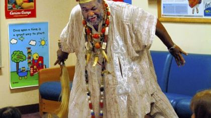 Storyteller Temujin Ekunfeo, shown in a 2007 photo, will be a part of the "Making It Better: Folk Arts in Pennsylvania Today" series that will be presented in Homestead.